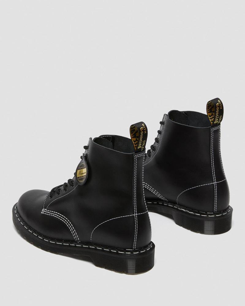 Dr Martens 1460 Pascal Made in England Cavalier Læder Snørestøvler Dame Sort | DK 187ILH